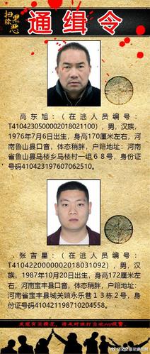 河南省公安厅发布扫黑除恶通缉令