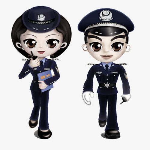 关键词 : 巡逻,卡通,对讲机,png,元素,安全员