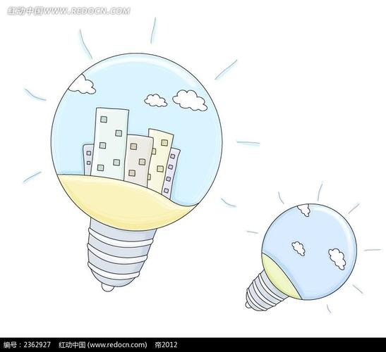 卡通电灯泡