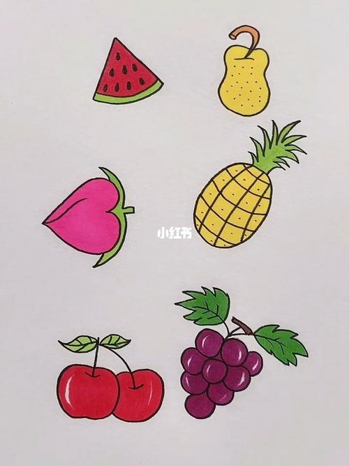 数字画水果_水果_简笔画_教程_简笔画教程_文化_绘画