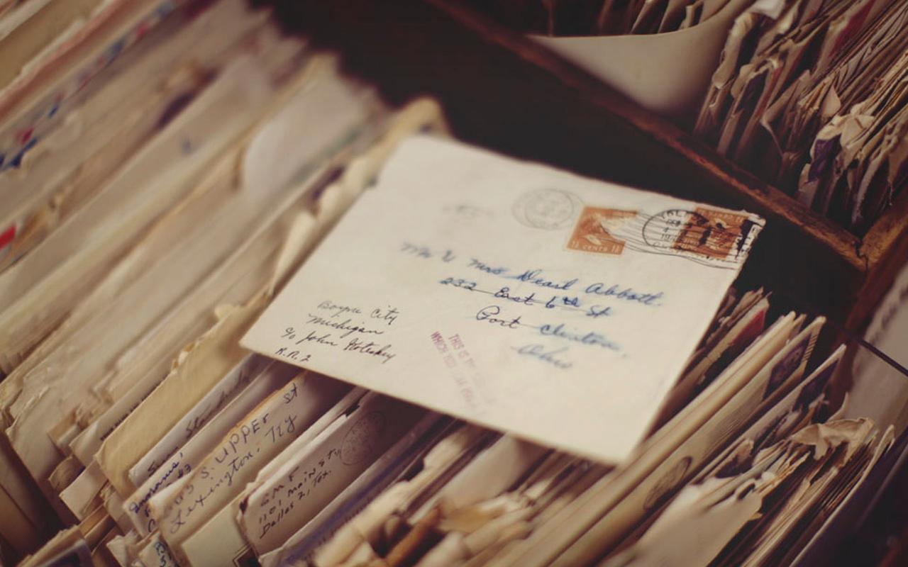 好看的复古怀旧信封非主流唯美图片高清桌面壁纸(1)