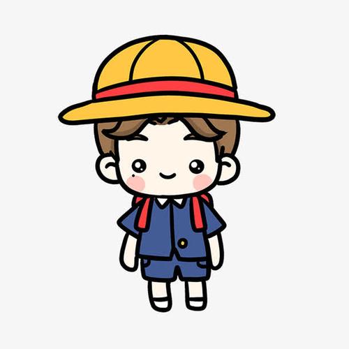 关键词 : 小学生,去上学,卡通,人物