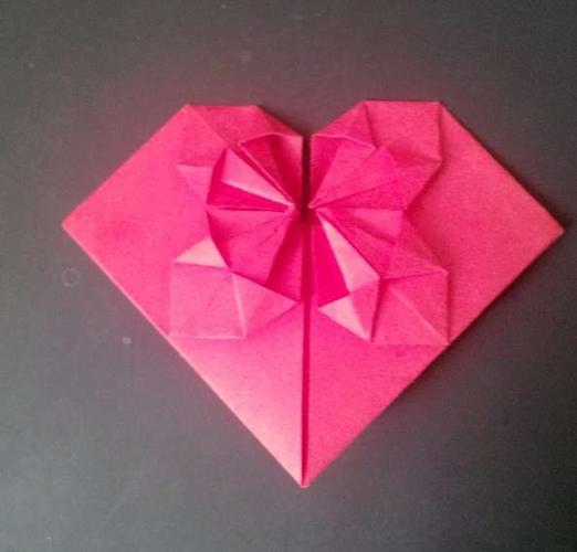 长方形纸怎么折心