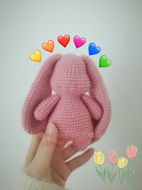 阔爱长耳朵兔兔 (附图解)_钩针编织_兴趣爱好_手工