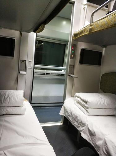 第一次坐动车卧铺(动卧),感觉和以前火车上的软卧差不多.