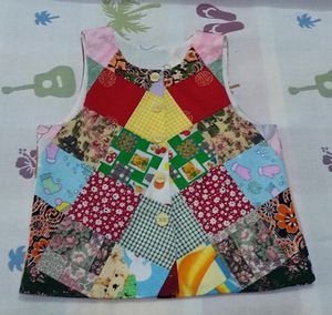 百家衣宝宝背心 纯棉布料 手工制作 (约适合2-3岁宝宝)