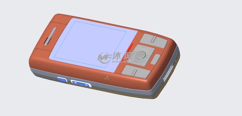 一款老式滑盖机手机结构,此图纸,包含了完整的堆叠,屏幕总成,键盘设计