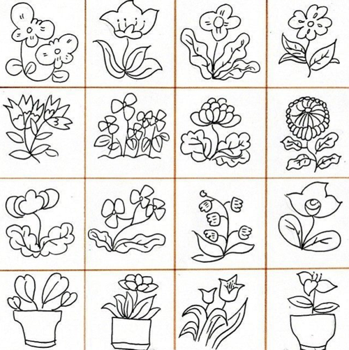 儿童花朵简笔画图片简单