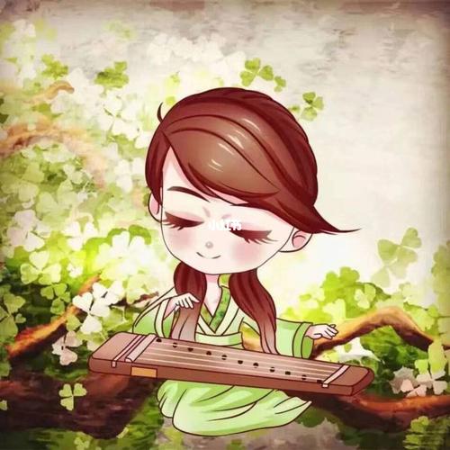 彭老师给大家分享一些古筝女孩的壁纸_壁纸_古筝_素材