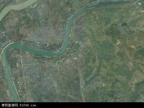 中国江西省上饶市鄱阳县昌洲乡地图(卫星地图)