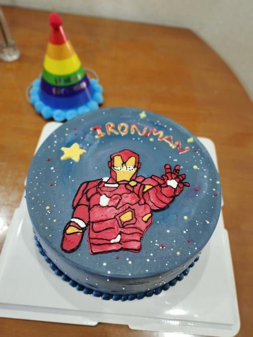 钢铁侠蛋糕_蛋糕_钢铁侠_烘焙_我的烘焙日常_美食