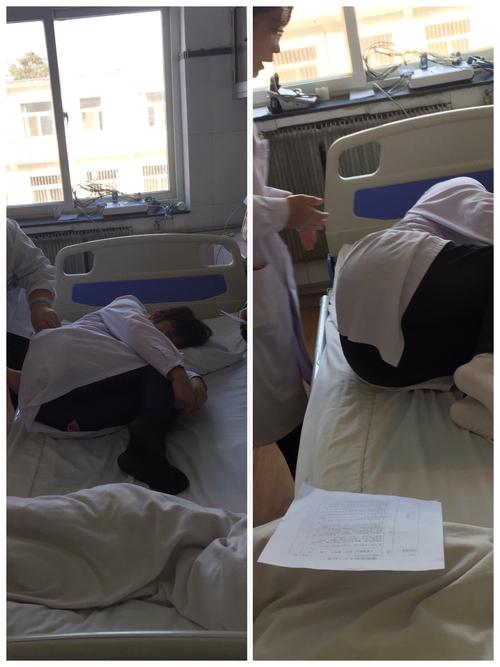 体位准确与否,直接关系到腰椎穿刺的成败,侧卧,弓背,弯头,抱膝,尽量