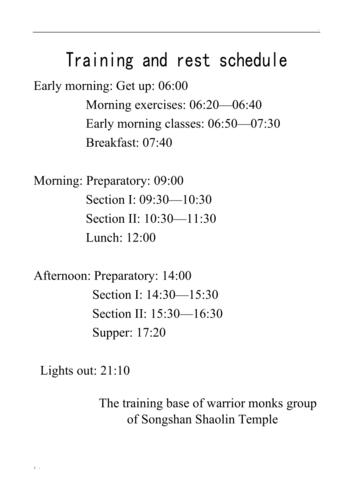 作息时间表(英文)