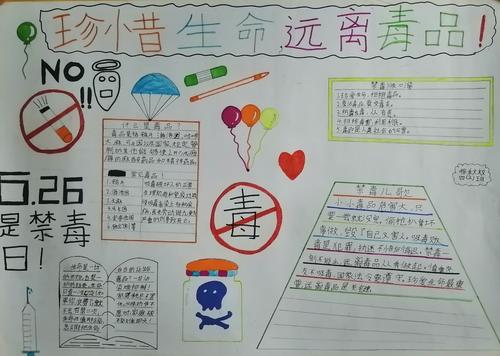 前山镇中心小学2020年禁毒手抄报书法比赛