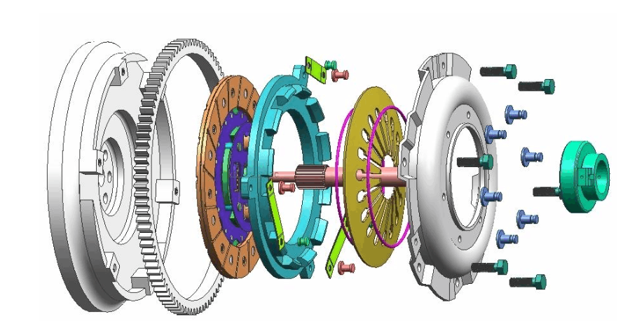 每天30秒让你更懂汽车(28膜片弹簧离合器的结构形式)