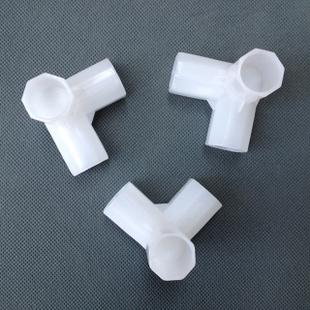 简易布衣柜加厚三通四通塑料接头接口鞋架连接件卡套衣柜配件零件