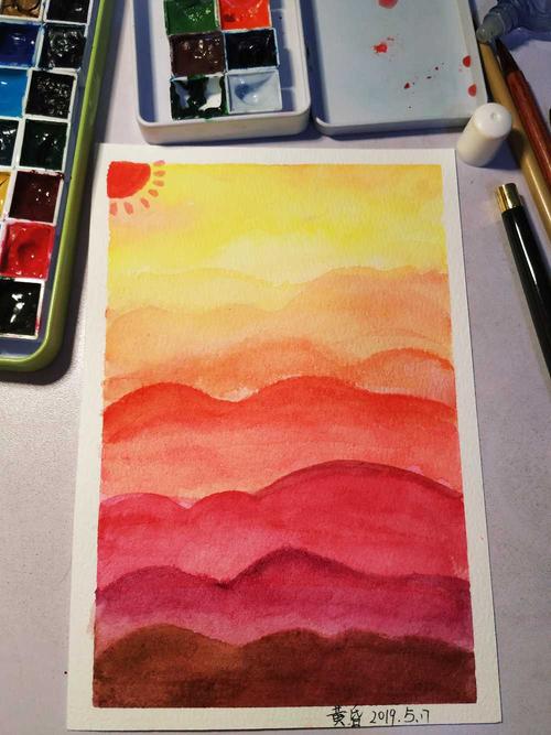 水彩萌新成长之路