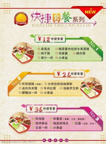 关键词:快餐套餐 快餐价目表 快餐价格 快餐 美食套餐表 设计 广告