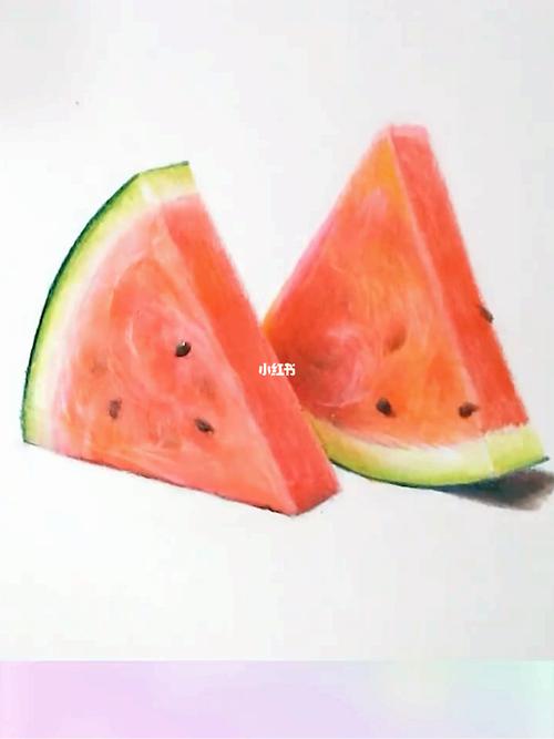彩铅画|超甜红西瓜教程_西瓜_彩铅画_教程_铅笔_彩铅_辉柏嘉怎么样