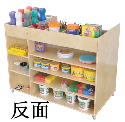 多功能双面美工柜 手工制作收纳柜 幼儿园美术美劳设备七色花幼教
