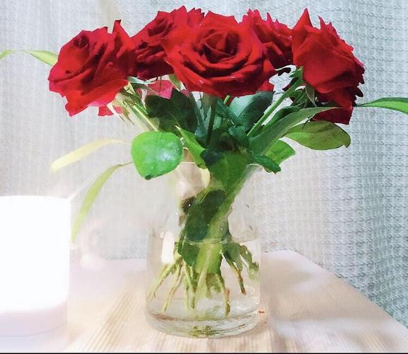 我有独特的插花技巧