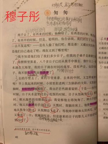 《匆匆》课堂笔记