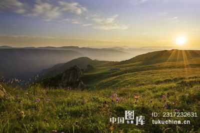 涞源县空中草原风光