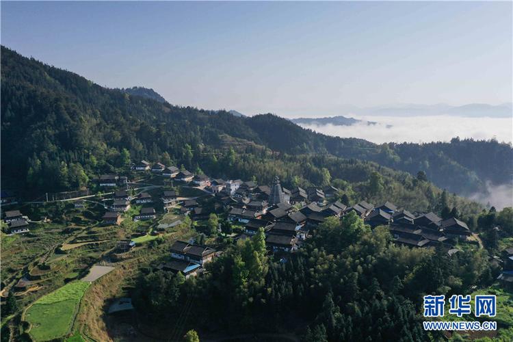 新华网发(吴德军 摄)4月3日拍摄的贵州省从江县高增乡新生村景观(无人