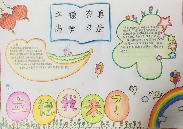手抄报～立德我来了