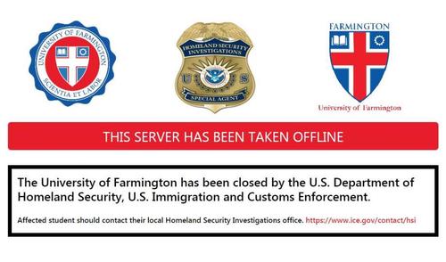 ice set up a fake university. hundreds enrolled