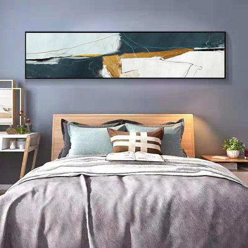 推荐抽象现代艺术床头卧室墙头床尾画简约装饰画轻奢