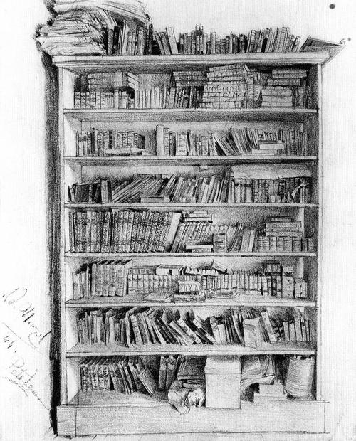 场景速写画:乡间,田野,街道,建筑-阿道夫·门采尔