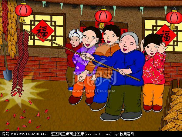 过年放鞭炮的由来五年级85班黄思博