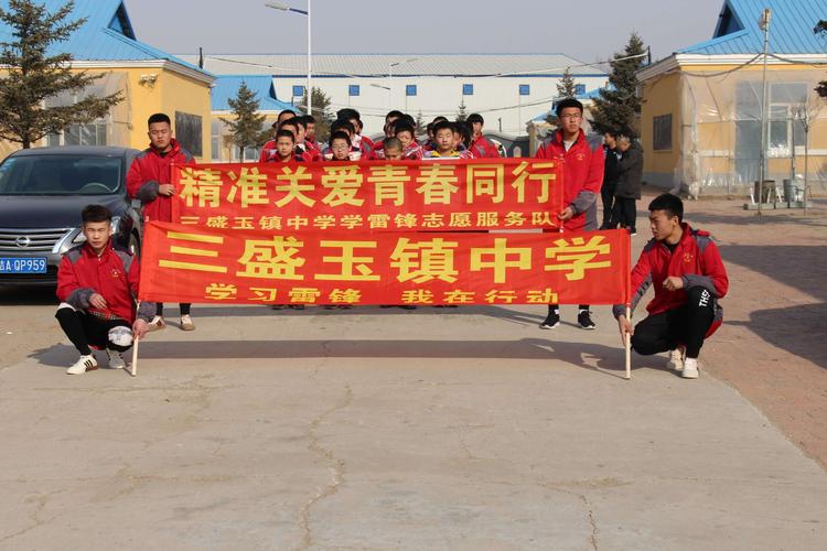 三盛玉镇中学 学雷锋 我在行动