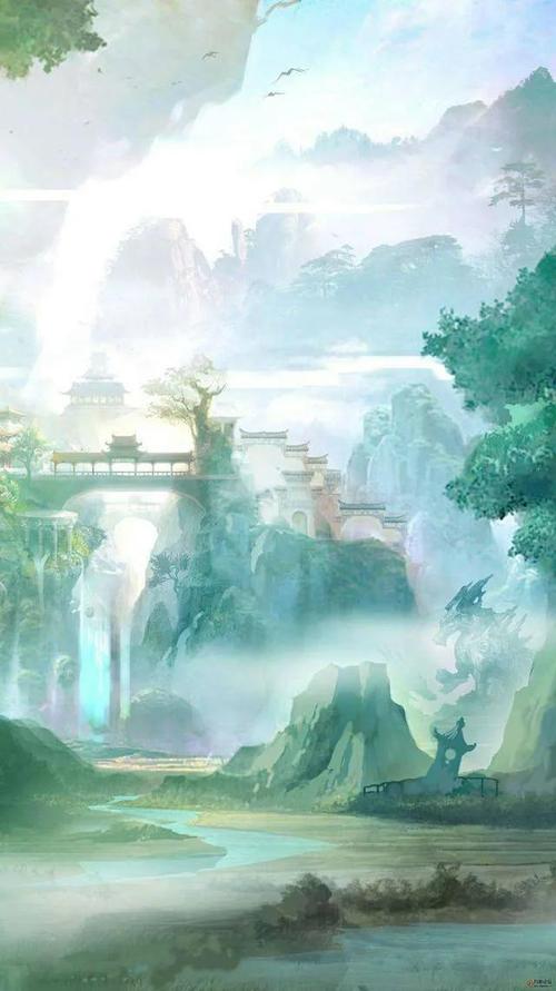 第十三期青色系古风高清壁纸