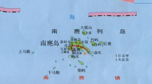 温州南麂列岛地图