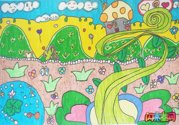 绿色家园创意儿童画作品欣赏