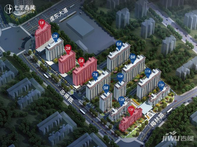 蓝湾七里春风沙盘图