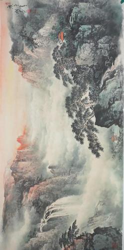 成忠臣山水画以书意入毫端,超然文气溢出画外的禅画风骨!