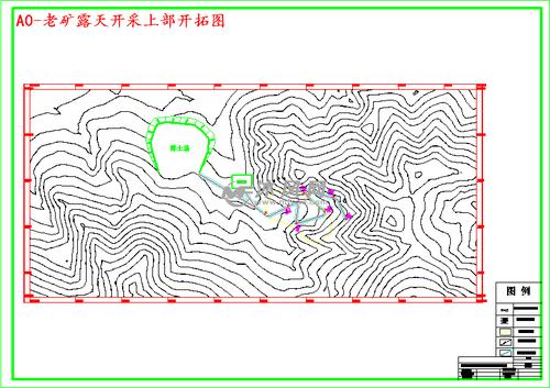设计包括露天矿境界的确定,矿山矿岩的储量,剥采比,生产能力,对设备的