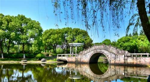 海曙区集士公园一角.