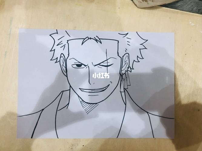 海贼王 索隆_海贼王_手绘_海贼王手绘_文化_绘画