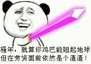 就算你鸡巴能翘起地球,但在劳资面前依然是个渣渣_金馆长妈蛋表情网md