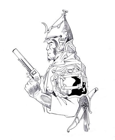 清朝将佐拿枪 反差够大 明清朝的小火统 应该都是进口的