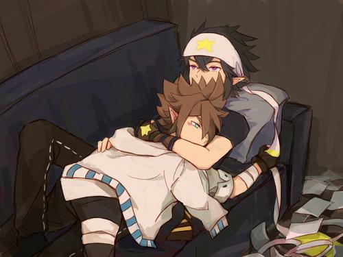 安迷修知道雷狮醒着,但他假装自.