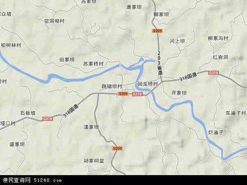 长乐镇地形地图