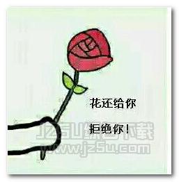 花还给你拒绝你表情包 高清版