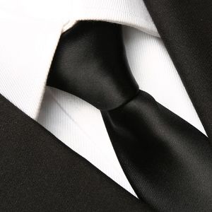 男士领带男韩版5cm窄版英伦潮牌正装工作商务纯黑色结婚新郎领带