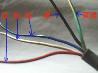 5线电风扇电机怎么接电源?