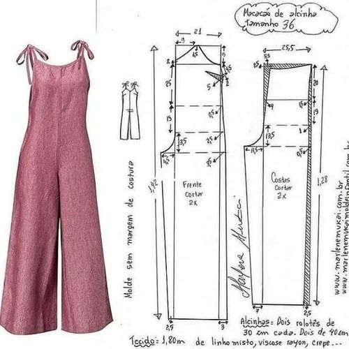 连体背带裤裁剪图纸_背带裤_时尚_时尚其他